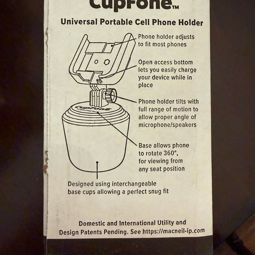 NIB Weathertech CupFone with StickySleeve - Black